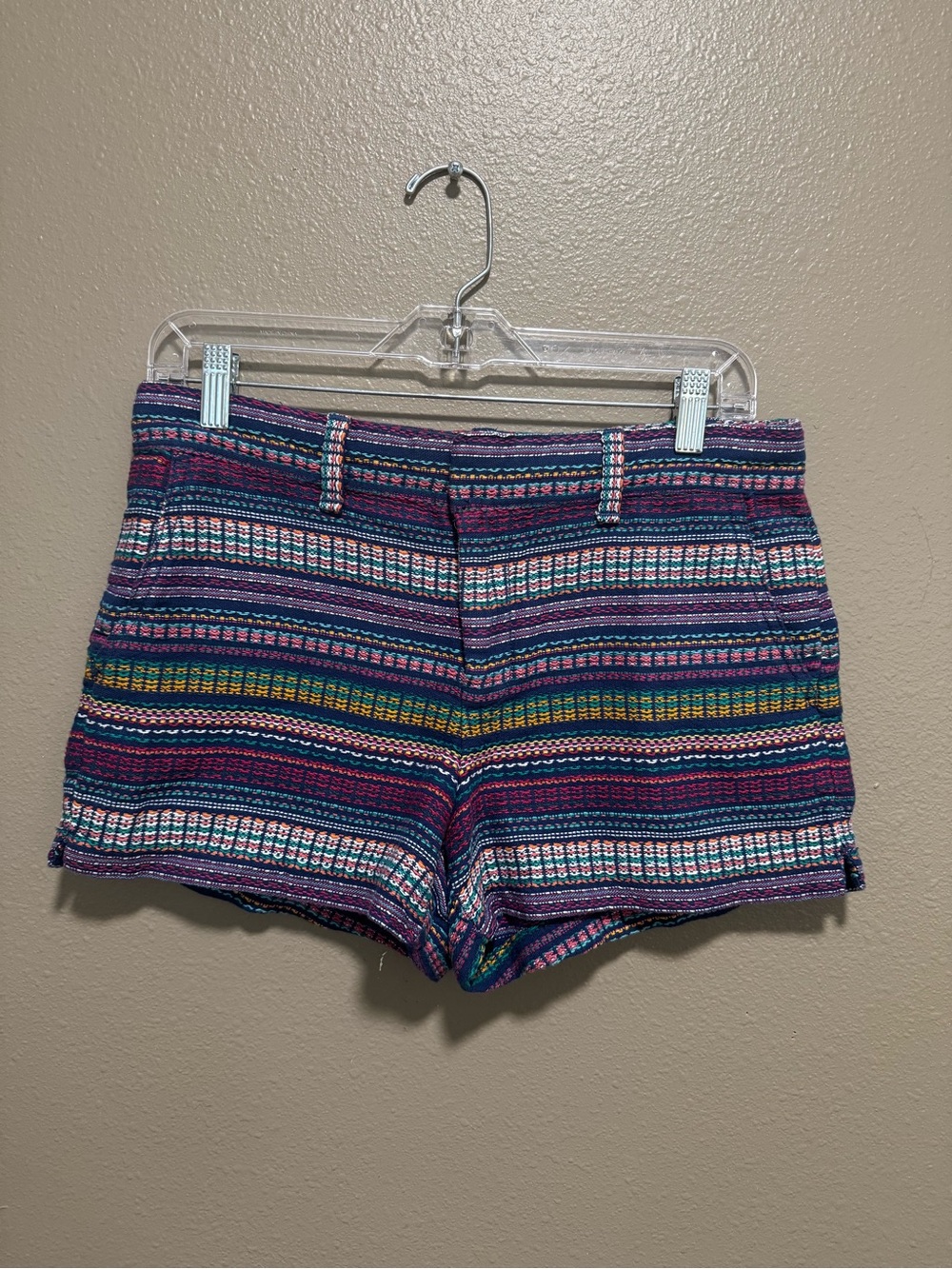 Sales $5 GAP Multicolor Striped Women's Shorts - Blue, Purple, Pink, Green
